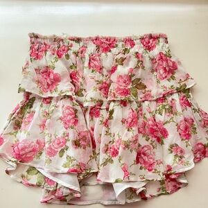 LoveShackFancy Floral Skirt XS